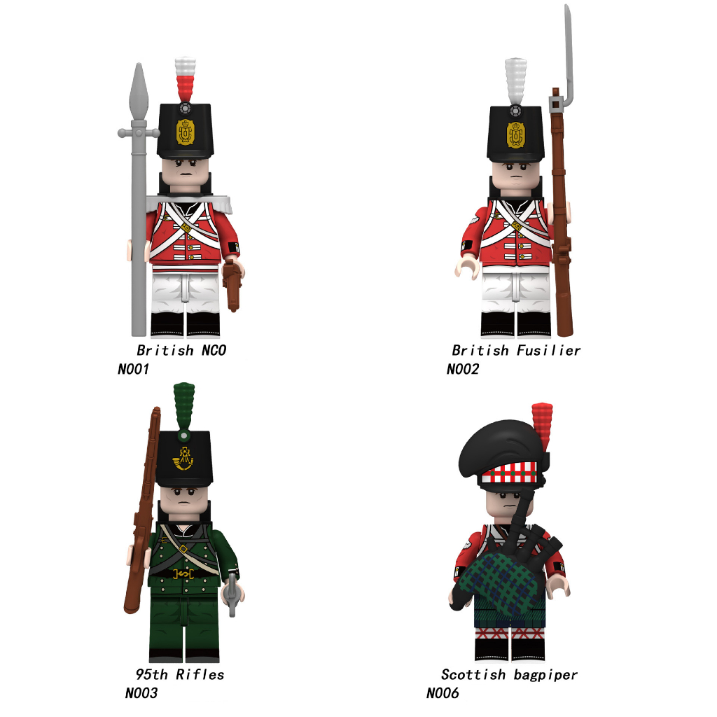 เลโก้ทหารอังกฤษ-เลโก้ทหารอเมริกา-british-soldier-lego-american-soldier-lego