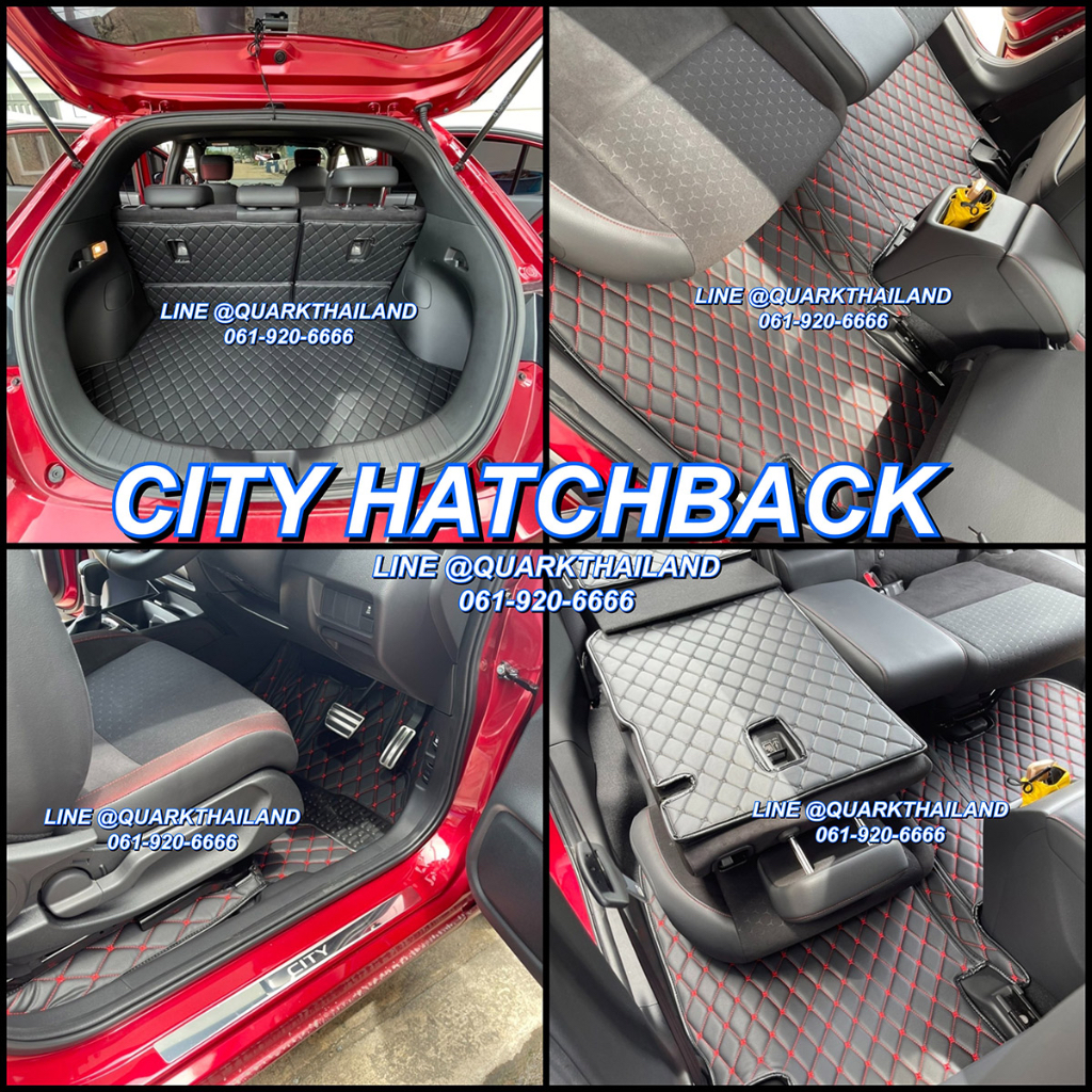 ขายดี-ฟรีแถม3-พรม6d-city-hatchback-รุ่นหนา-แท้-ตรงรุ่น-ชุดเต็มคันรวมท้าย