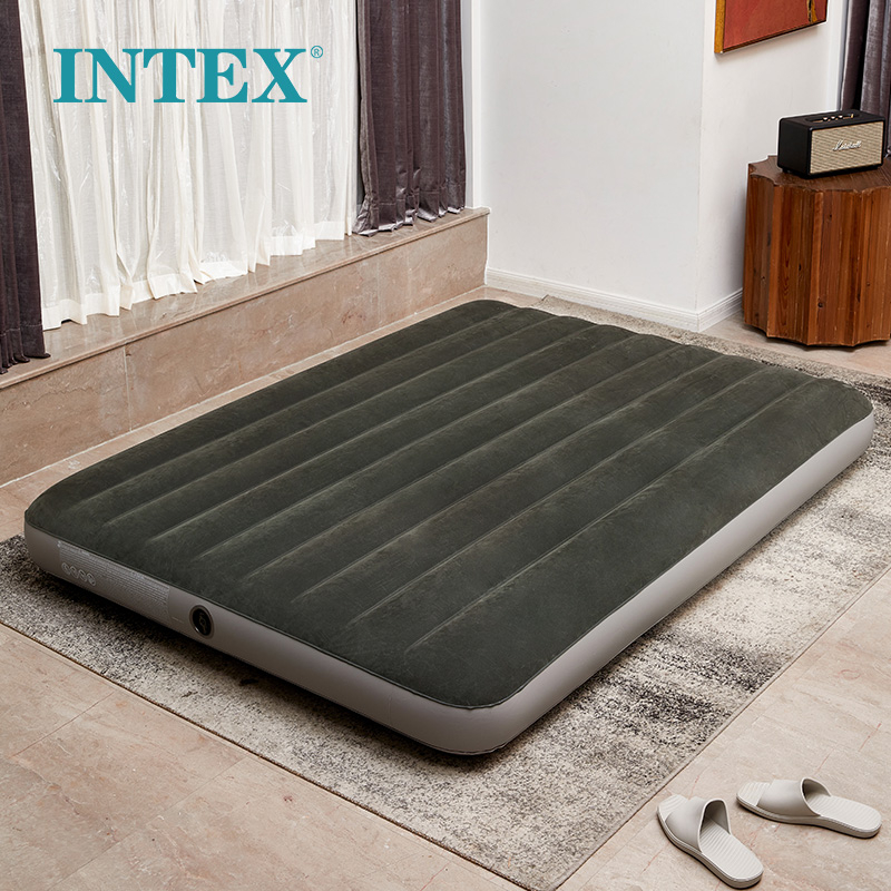 intex-ที่นอนเป่าลม-สีเขียว-ที่นอนปิกนิก-2-5-3-5-4-5-5-6-ฟุต-เครื่องปั๊มลมไฟฟ้า-ที่นอนลม