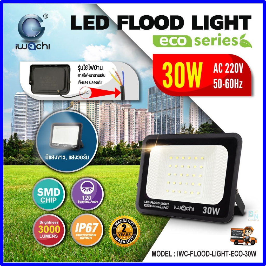 iwachi-สปอร์ตไลท์-led-220v-โคมไฟ-led-โคมไฟสปอร์ตไลท์-led-30w-50w-100w-200w-โคมฟลัดไลท์-spotlight-led-โคมไฟกลางแจ้ง