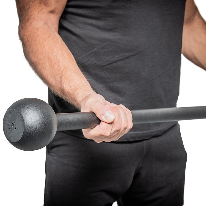 อุปกรณ์ยกน้ำหนัก ถ่วงน้ำหนักปลาย 5 kg Single side barbell Macebell for beginner Shopee Thailand