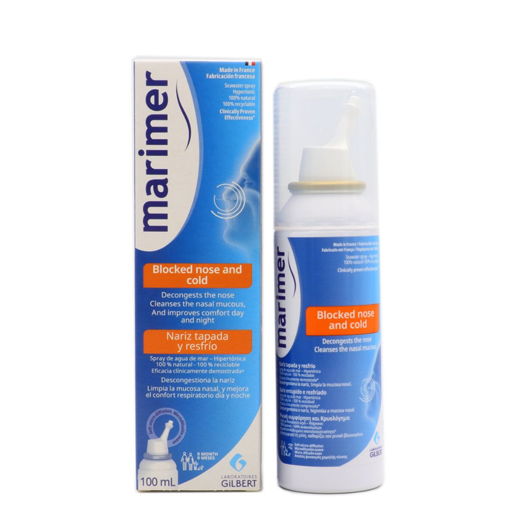 หมดอายุปี2025-สเปรย์น้ำทะเลพ่นจมูก-ล้างจมูก-marimer-isotonic-คัดจมูก-hypertonic-blocked-nose-and-cold-100-ml