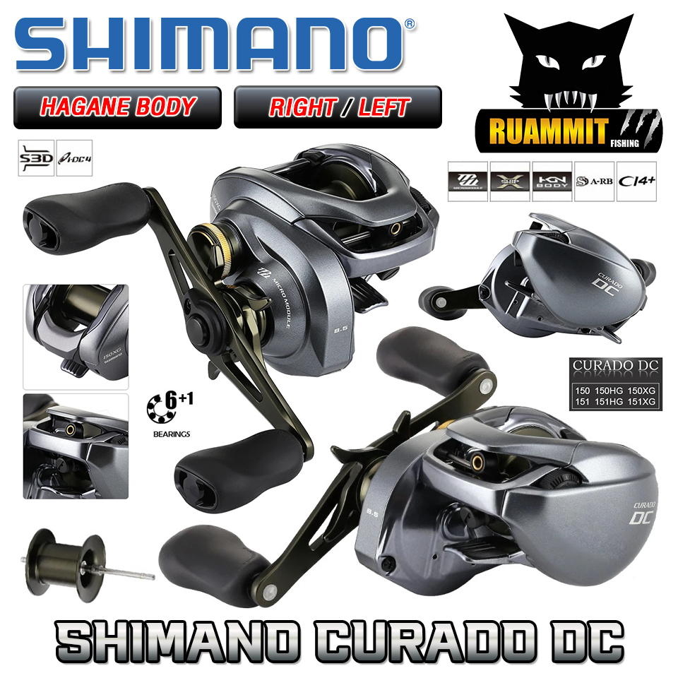 2018 NEW SHIMANO CURADO DC 150 150HG 150XG 151 151HG 151XG 6.2:1