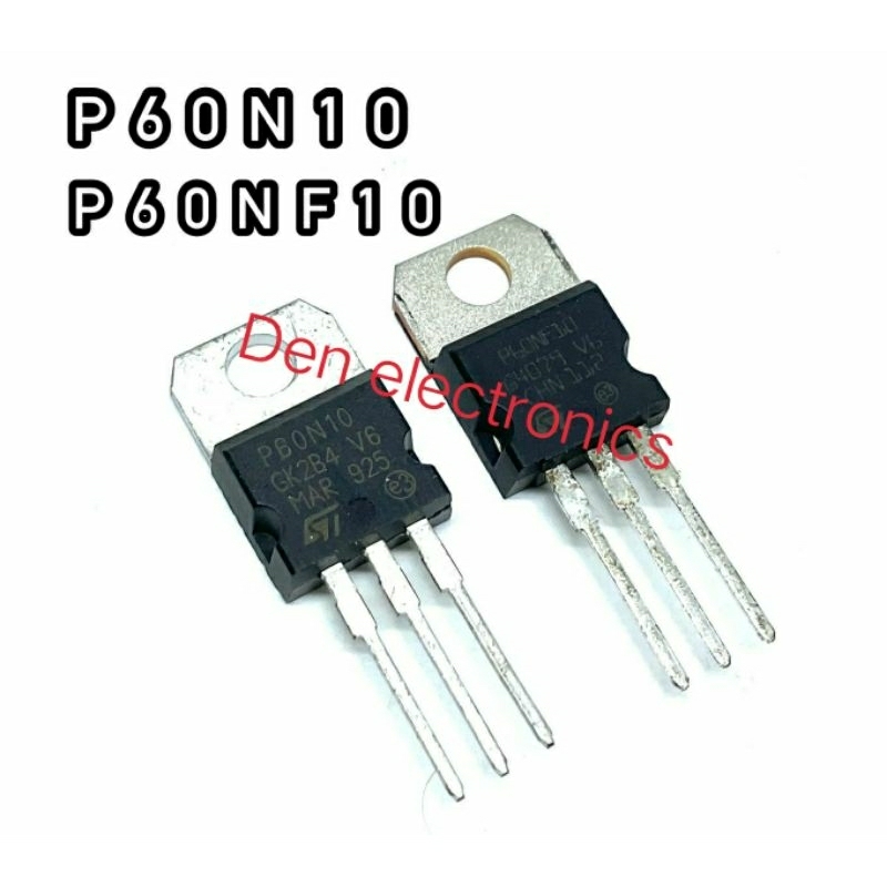 p60n10-p60nf10-to220-mosfet-n-fet-มอสเฟต-ทรานซิสเตอร์-สินค้าพร้อมส่ง-ราคา1ตัว