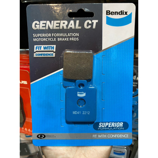 24.ผ้าเบรคหน้าหลัง Bendix MD41 ใส่รถรุ่น Vespa LX125/150หน้า / GTS 150-3vหลัง / Lambretta V125 V200หลัง