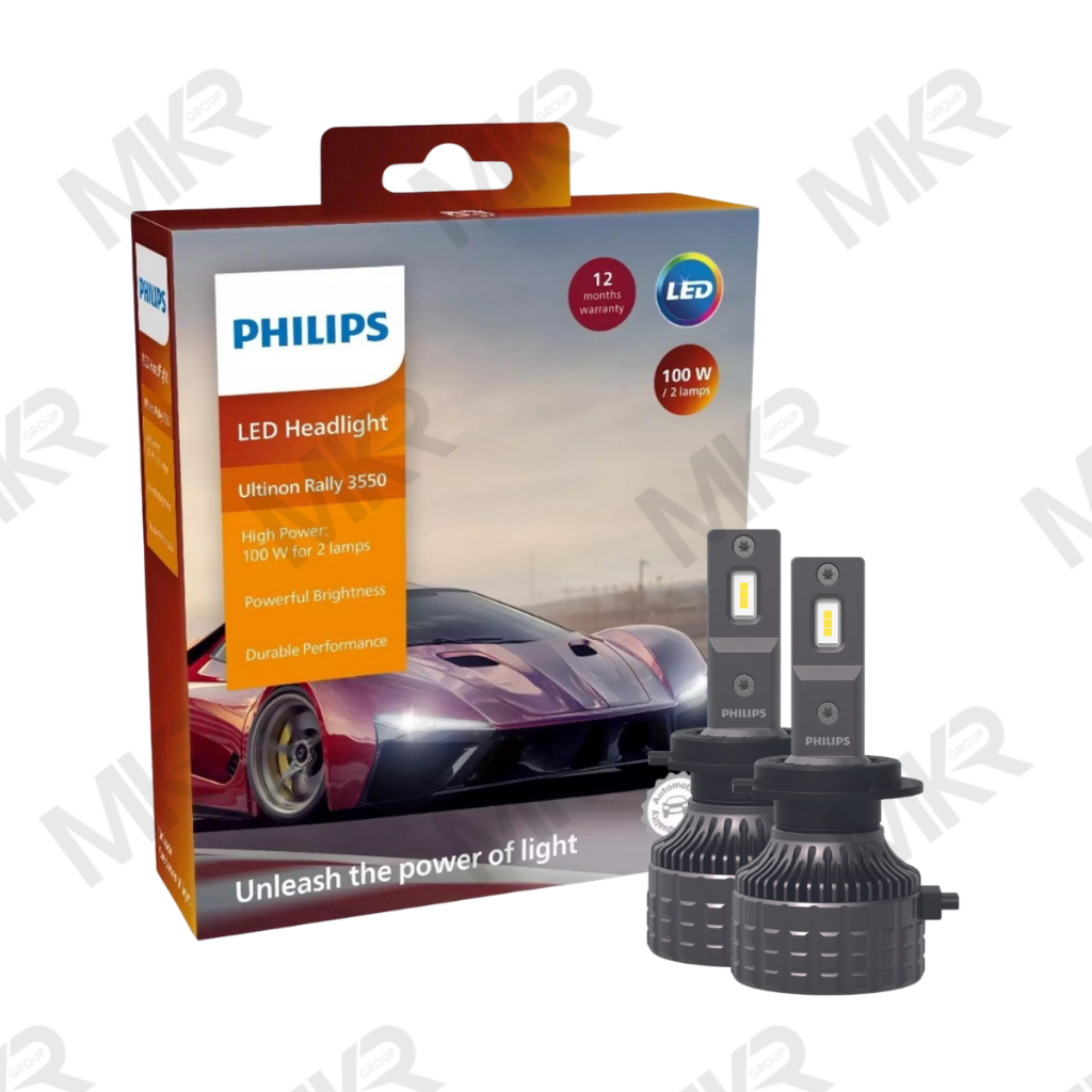 PHILIPS หลอดไฟหน้ารถยนต์ Ultinon Rally 3550 LED 50W สว่าง 4500 ลูเมน ...