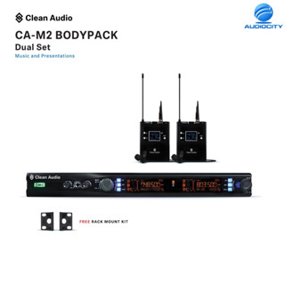 Clean Audio CA-M2 BODYPACK ชุดไมค์ลอยคู่ ไมค์หนีบปกเสื้อ