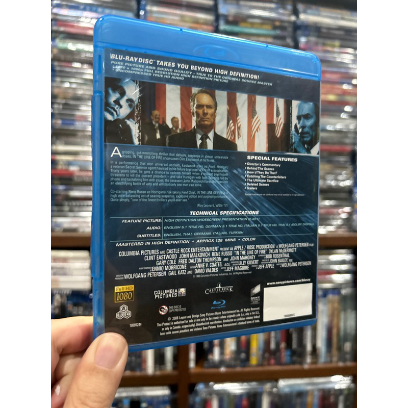 blu-ray-แท้-in-the-line-of-fire-มีเสียงไทย-บรรยายไทย-รับซื้อแผ่นบลูเรย์