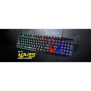 Nubwo NK-36 MARS GAMING KEYBOARD คีย์บอร์ด มีไฟ เกมส์มิ่ง สาย USB รับประกัน 1ปี ของแท้