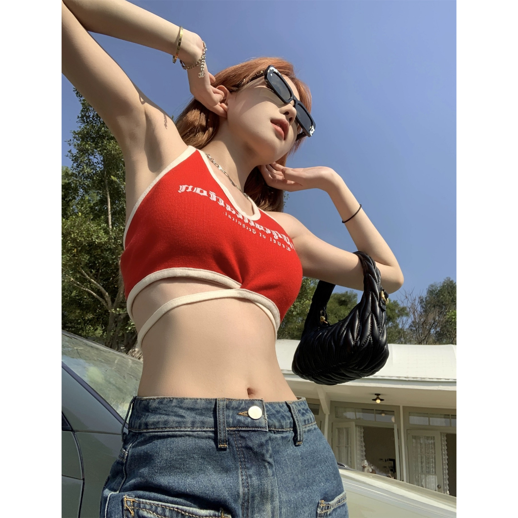 ta-08-ครอป-เสื้อครอป-ครอปสีพื้น-สายฝอ-สายเกา-ผ้ายืด-ครอปเข้ารูป-เสื้อสายเดี่ยว-สายเดี่ยว