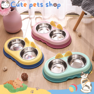 ชามอาหารสัตว์ ชามหมา จานข้าวแมว ถ้วยใส่อาหารแมว cat food bowl ถ้วยอาหารแมว ชามอาหารแมว ชามแมว ราคาถูกๆ ชามอาหารสุนัข