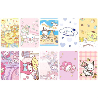 สติ๊กเกอร์ติดบัตร BTS MRT คีย์การ์ด #(sanrio2) set 2 (1-50)