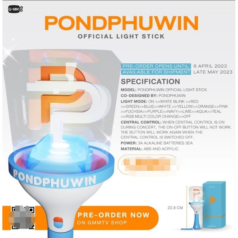 OFFICIAL LIGHT STICK OF EARTHMIX, PONDPHUWIN, OHMNANON, FORCEBOOK