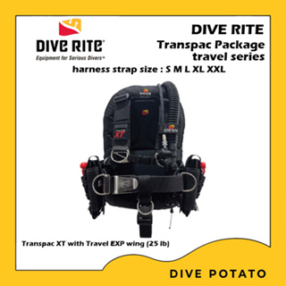 Dive Rite BCD Transpac Package Travel Series BCD สำหรับดำน้ำ Scuba Diving (25lb)(25ปอนด์)