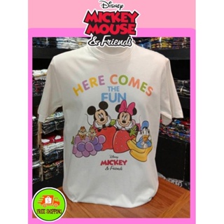 เสื้อDisney ลาย Mickey Mouse สีขาว (MK-012)