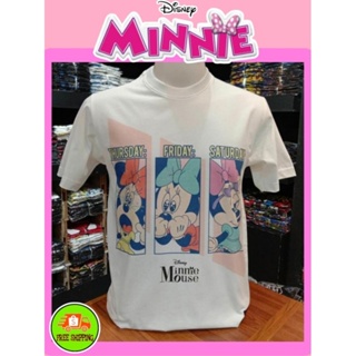 เสื้อDisney ลาย Minnie mouse สีขาว (MK-015)