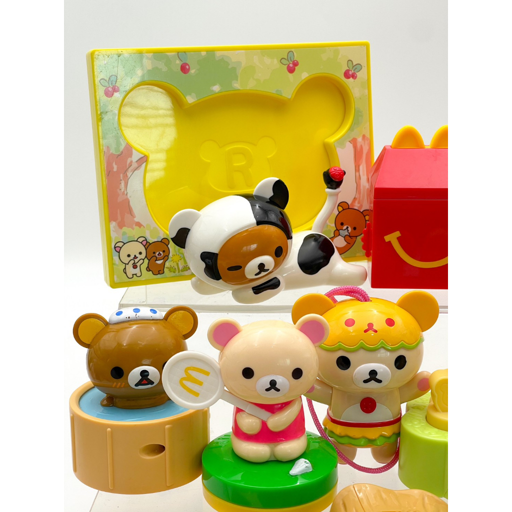 เลือกแบบได้-โมเดลคุมะ-ของเล่นแมค-happy-meal-mcdonald-rilakkuma-ของสะสมมือสองญี่ปุ่น