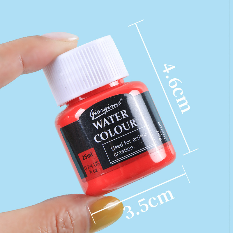 สีอะคริลิ-25ml-สีกันน้ําสีน้ําอะคริลิแก้วสิ่งทอโฆษณาชุดสีภาพวาด-diy-อุปกรณ์ศิลปะสีที่มีจานสี