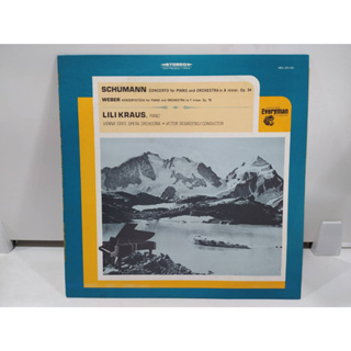 1LP Vinyl Records แผ่นเสียงไวนิล  SCHUMANN CONCERTO for PIANO and ORCHESTRA in A minor, Op. 54   (E10C29)