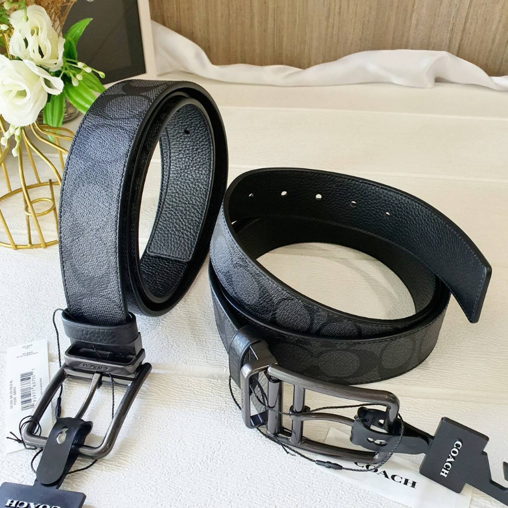 แท้-พร้อมส่ง-เข็มขัดเส้นใหญ่-coach-91288-double-bar-buckle-cut-to-size-reversible-belt