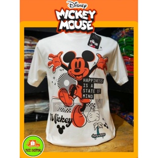 เสื้อDisney ลาย  Mickey mouse สีขาว (MK-039)
