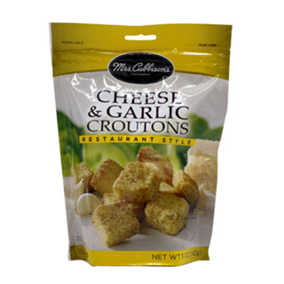 Cheese &amp; Garlice Croutons Mrs. Cubbisons 142 G./กรูตองชีสและกระเทียม 142 G.