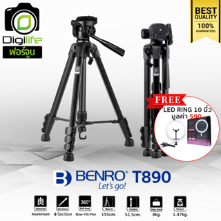 Benro Tripod T890 - แถมฟรี** LED Ring 10นิ้ว มูลค่า 590บาท - ขาตั้งกล้อง DSLR, มิลเรอร์เลส, คอมแพ็ค, วิดีโอ