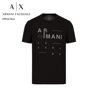 AX Armani Exchange เสื้อยืดผู้ชาย รุ่น AX3RZTFCZJ9AZ1200 - สีดำ