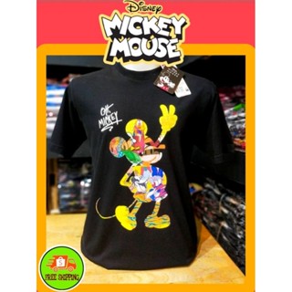 เสื้อDisney ลาย Mickey mouse สีดำ (MK-065)