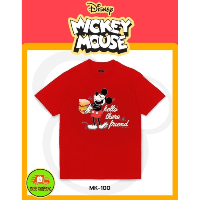 เสื้อdisney-ลาย-mickey-สีแดง-mk-100