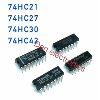 IC 74HC21 74HC27 74HC30 74HC42 ขาแหลมลงปริ้น สินค้าพร้อมส่ง