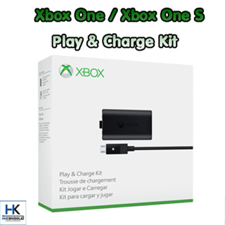 Microsoft™ ถ่านชาร์จสำหรับจอย Xbox One , Xbox One S พร้อมสายชาร์จ Xbox One , Xbox One S play &amp; Charge Kit + Battery Pack