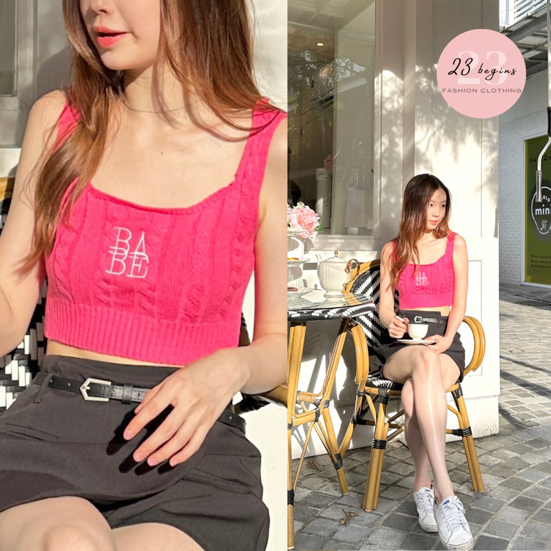 babe-tank-เสื้อกล้ามไหมพรม-babe-เสื้อกล้ามครอป-24027