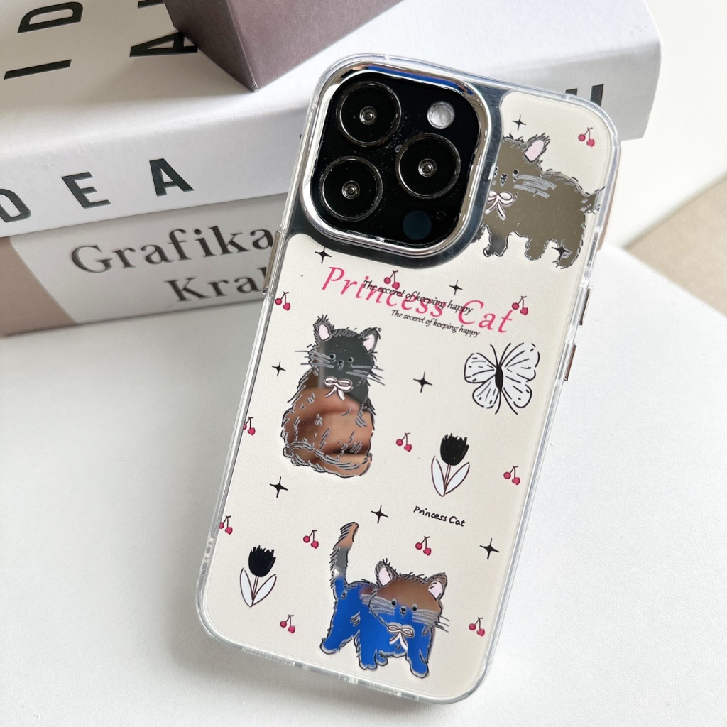 เคสกระจก-เคสกระจกส่องได้-กระจกแมว3ตัว