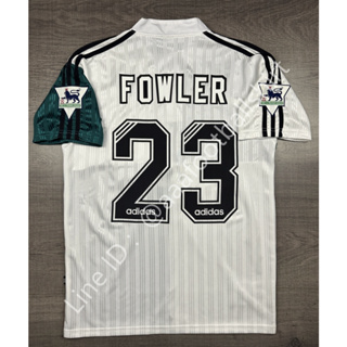 [Retro] - เสื้อฟุตบอล ย้อนยุค ลิเวอร์พูล Away เยือน 1995/96 อาร์ม EPL เบอร์ชื่อ 23 FOWLER