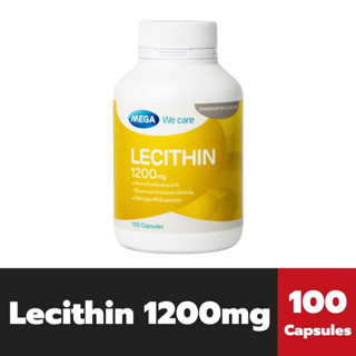 Mega We Care Lecithin 1200 มิลลิกรัม 100 แคปซูล เมก้า วีแคร์ เลซิติน