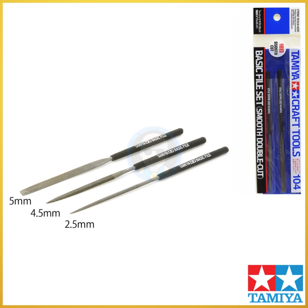 TAMIYA BASIC FILE SET (SMOOTH DOUBLE-CUT) ตะไบ แบบระเอียด | Shopee Thailand