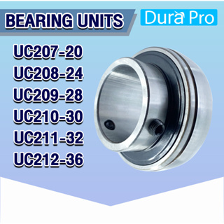 UC207-20 UC208-24 UC209-28 UC210-30 UC211-32 UC212-36 ตลับลูกปืนตุ๊กตา ( Bearing Units ) เพลานิ้ว UC207-20-UC212-36