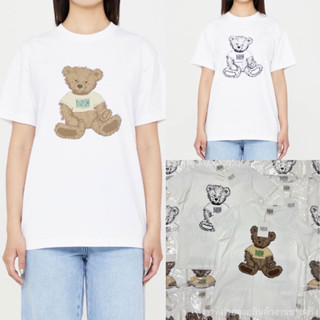 MAR Teddy bear T-Shirt🧸🤍🎧 (320฿ฟรีส่ง) เสื้อยืดแบรนด์ดัง ดีเทลสกรีนลายน้องหมี คอลใหม่ น่ารักมาก งานชนช็อปเกาหลี valen