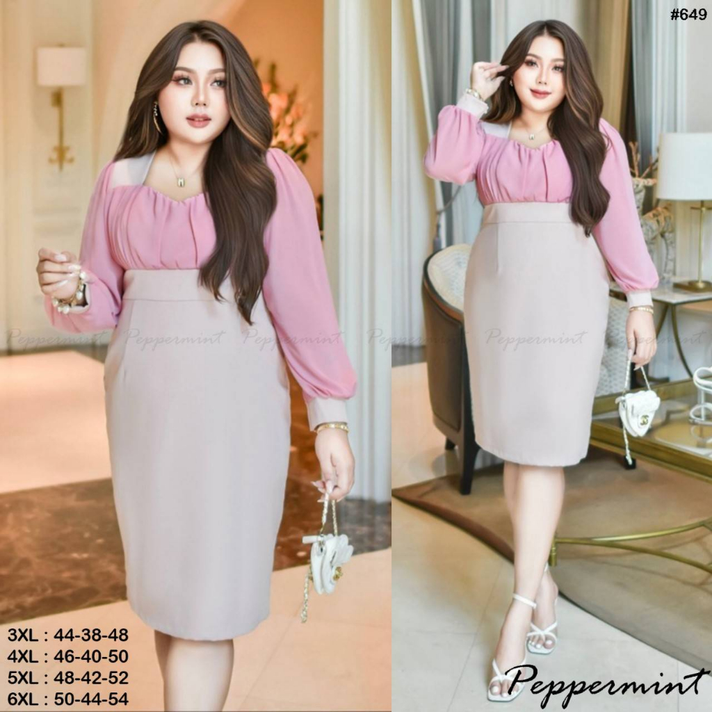 plussize-เดรสคนอ้วน-3xl-อก44-เอว38-สะโพก48-ยาว40-4xl-อก46-เอว40-สะโพก50-ยาว40-5xl-อก48-เอว42-สะโพก52-ยาว40