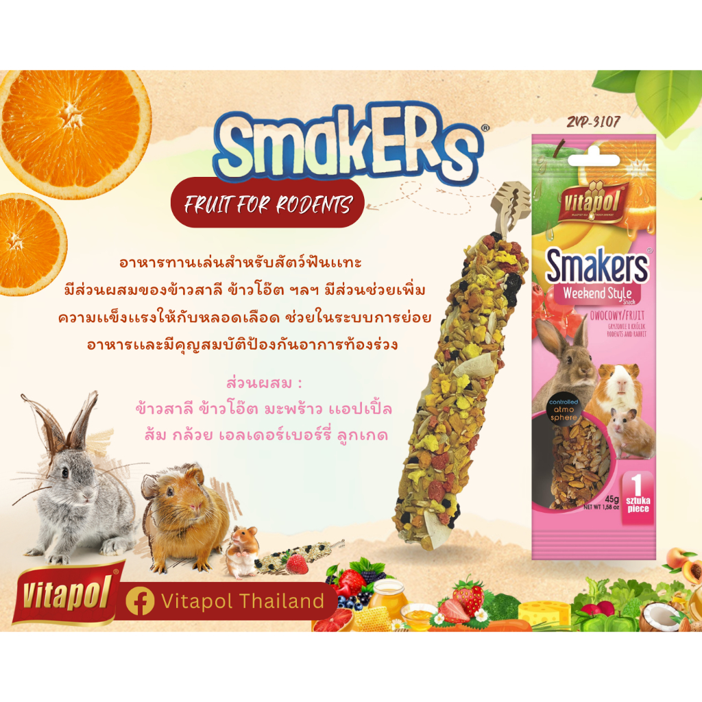 ชื่อขนม-ขนมสัตว์ฟันแทะ-fruit-smakers-for-hamster-weekend-style