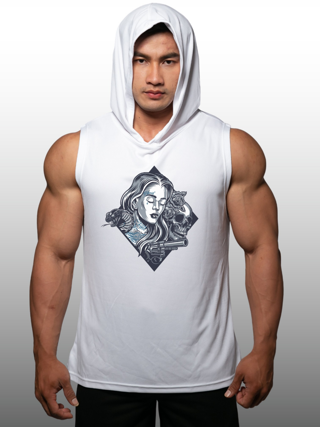 tattoo-girl-เสื้อฮู้ดแขนกุด-sleeveless-hoodies