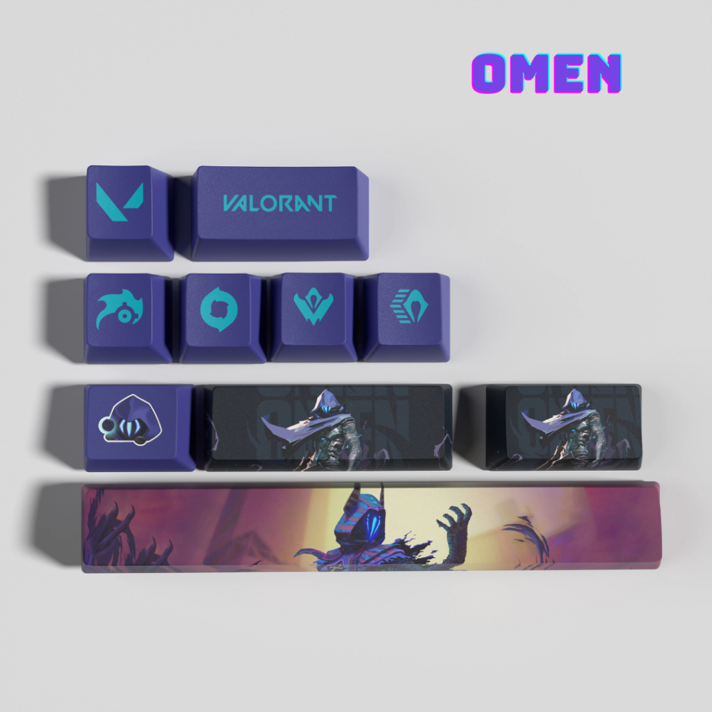 (พร้อมส่งจากไทย) Valorant Keycap คีย์แคป ปุ่มกดคีย์บอร์ด 10 keys OEM ...