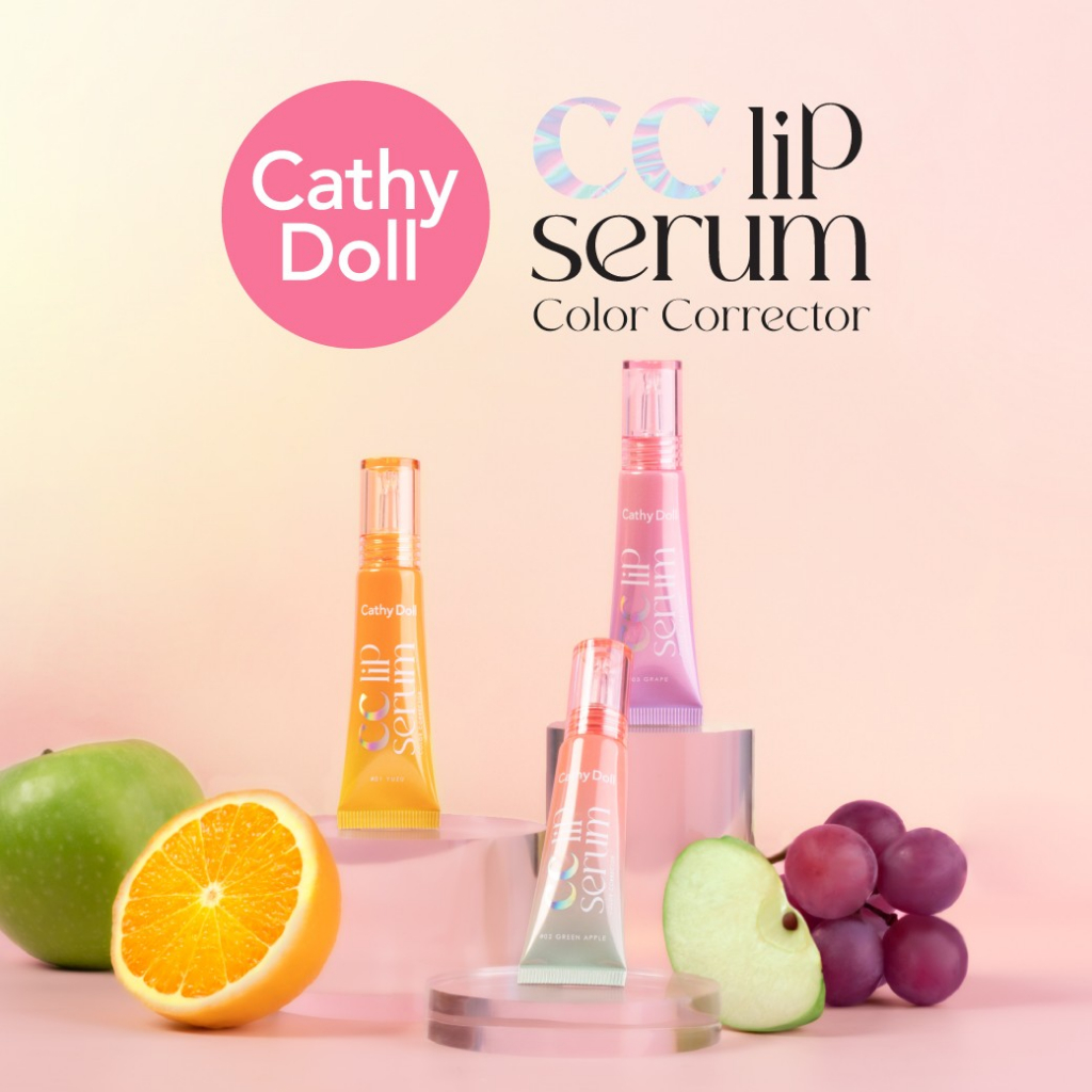 CATHY DOLL cc lip serum color corrector ซีซีลิปเซรั่มคัลเลอร์คอร์เรคเต ...