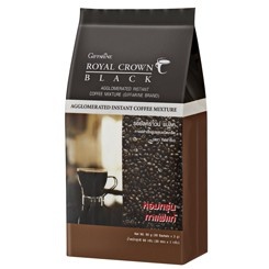 กาแฟดำ รอยัล คราวน์ แบลค กาแฟสำเร็จรูป  ชนิดเกล็ด 30ซอง กิฟฟารีน