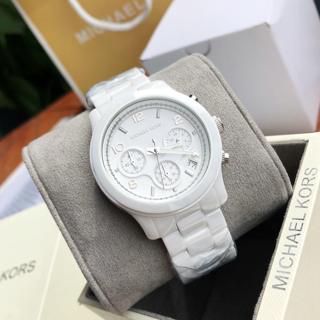 ไมเคิล Kors เซรามิกนาฬิกาสีขาว MK5161 38mm | Shopee Thailand