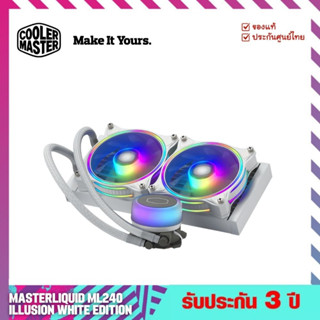 ชุดน้ำปิด 2 ตอน (CPU Liquid Coolers) รุ่น MasterLiquid ML240 ARGB Illusion WHITE EDITION - Cooler Master