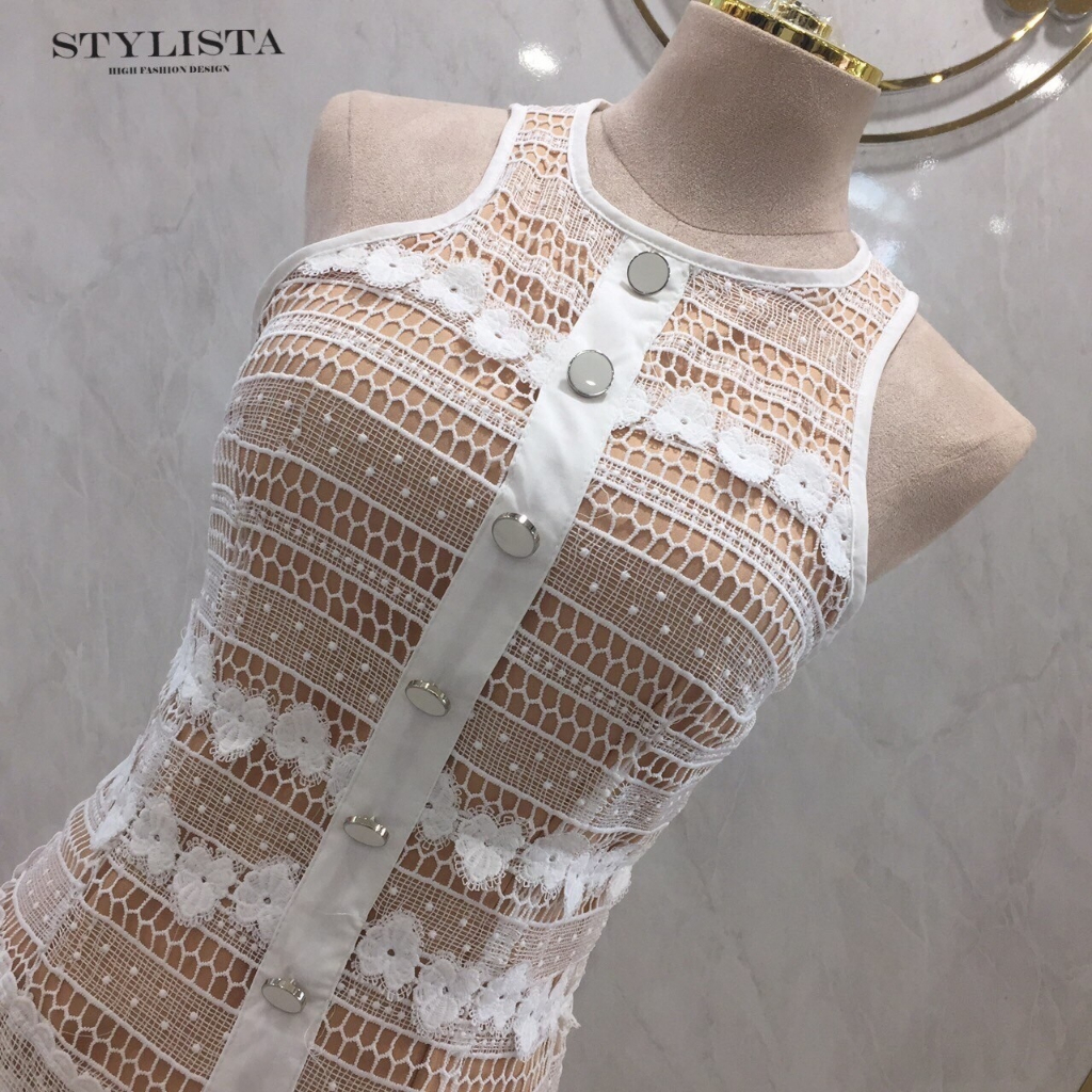 stylista-เดรสผ้าลายลูกไม้จับจีบน่ารัก-รบกวนเช็คสต๊อกก่อนกดสั่งซื้อ