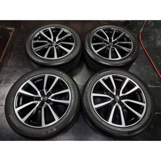 แม็กMazda top ขอบ18" 5/114 ใส่ mazda 3 ,mazda CX 3 ,mazda cx-30  พร้อมยาง Micherlin primacy 4 สภาพดี