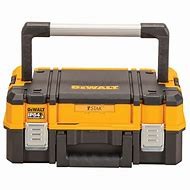 DeWalt DWST83344-1 T STAK กล่องเครื่องมือ ขนาดกลาง ด้ามจับยาว ล็อคต่อกันได้เป็นชั้น กันน้ำและฝุ่น IP54